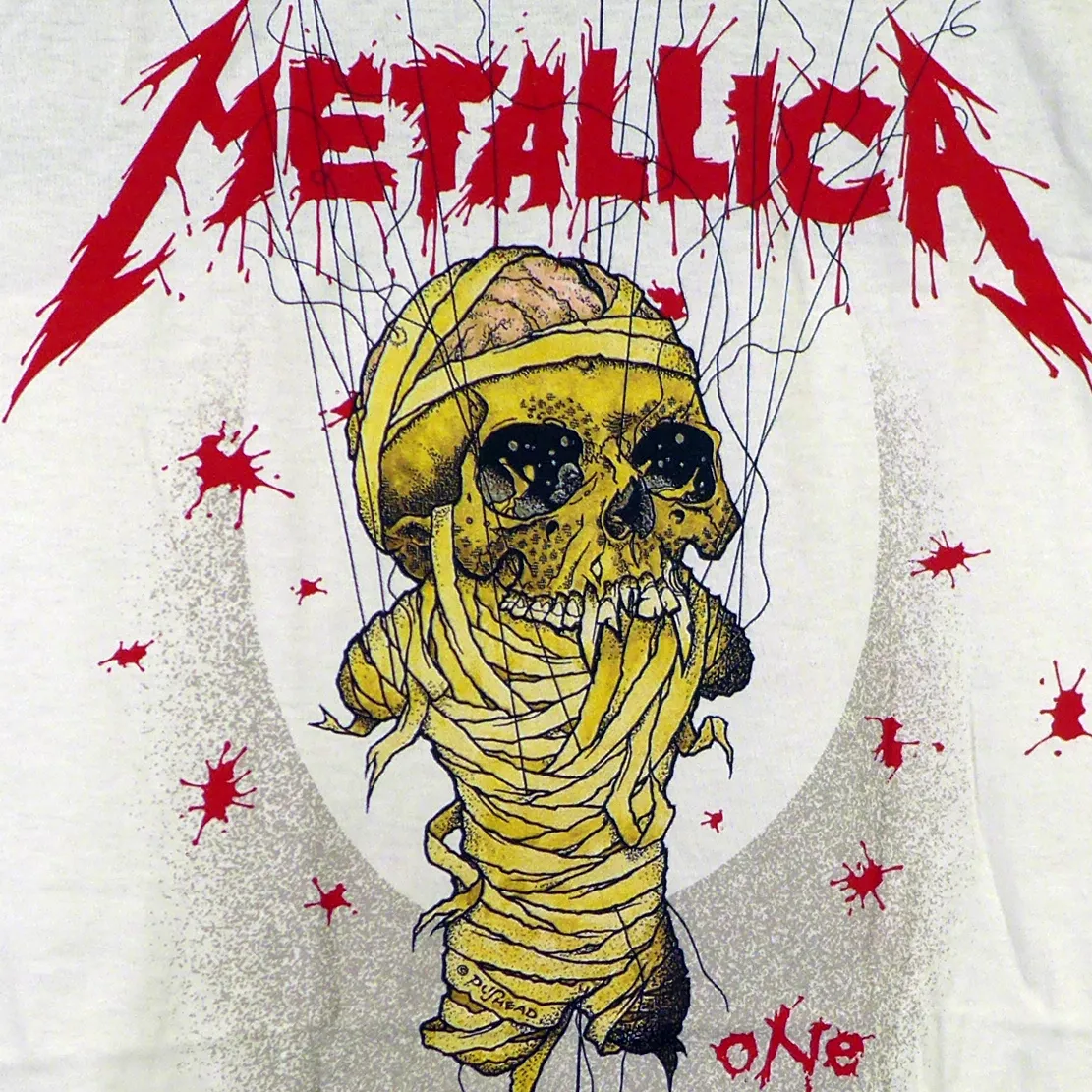 Metallica One Landmine on White