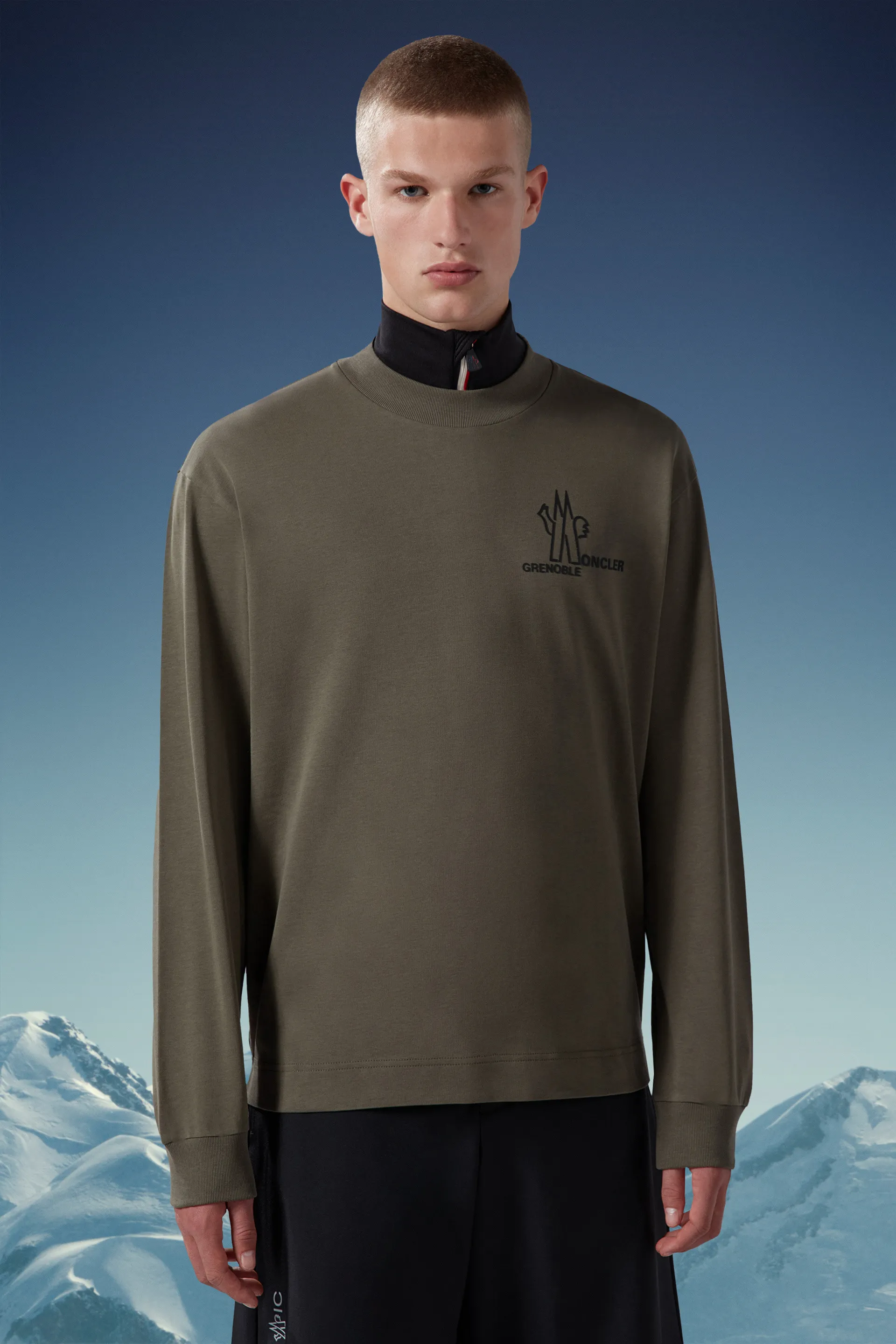 MONCLER  |Pullovers Nylon Street Style Long Sleeves Plain Cotton