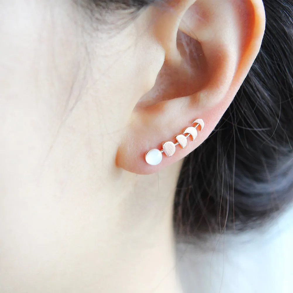 Moon Phases Ear Climber