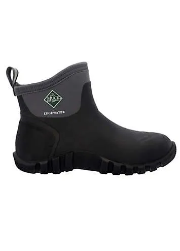 Muck Boots Black Edgewater Classic 6 inch Ankle Boots | Grattan