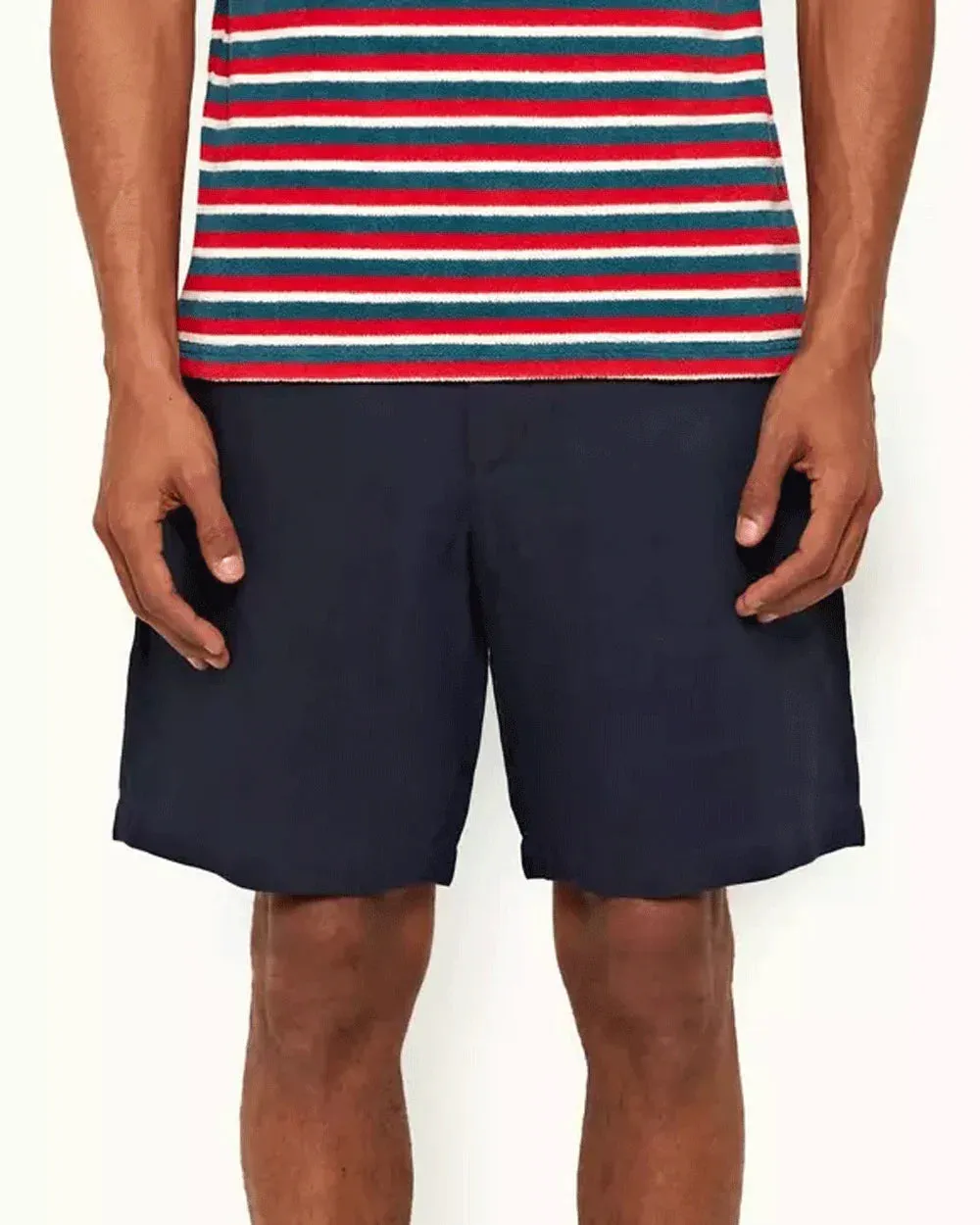 Navy Norwich Linen Short