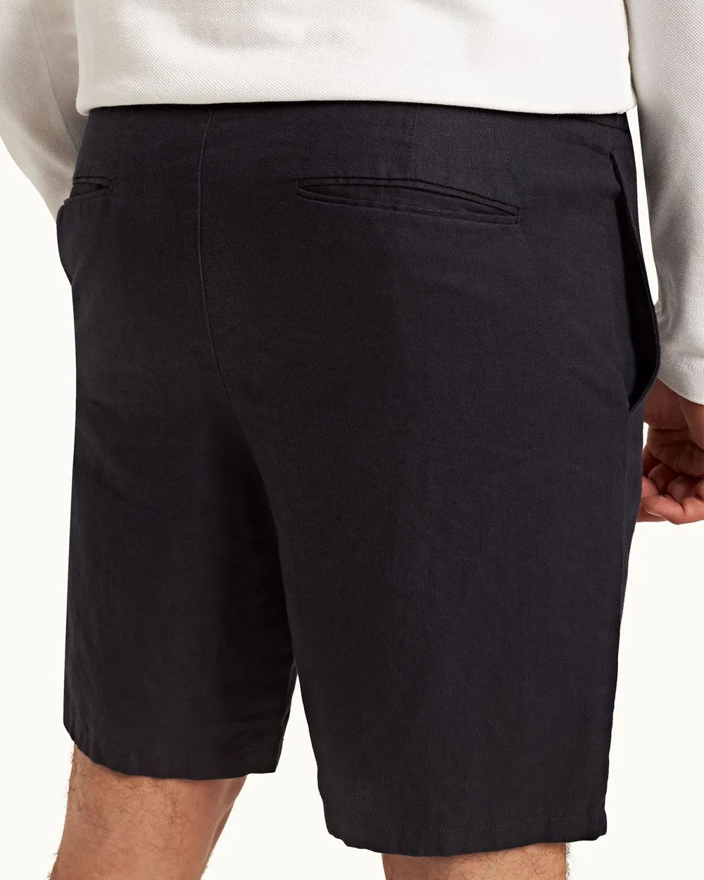 Night Iris Cornell Linen Drawcord Short