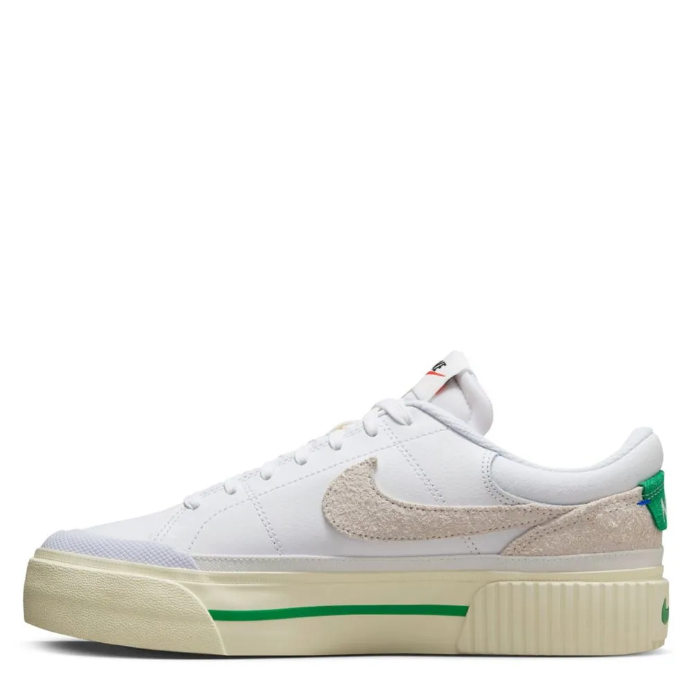 NIKE  WOMENS COURT LEGACY LIFT SNEAKER