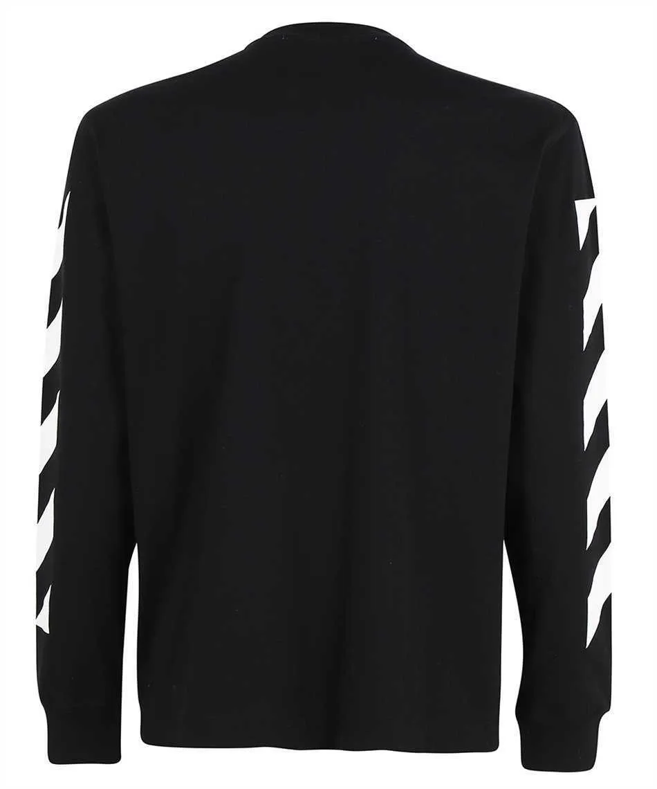 Off-White  |Crew Neck Pullovers Unisex Street Style Long Sleeves Cotton