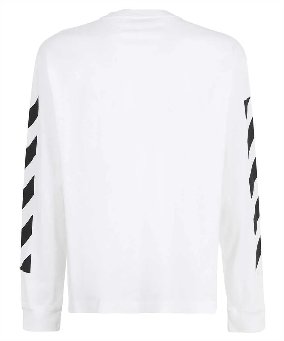 Off-White  |Crew Neck Pullovers Unisex Street Style Long Sleeves Cotton