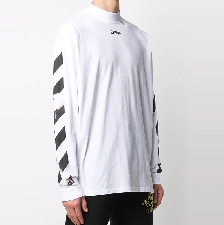 Off-White  |Crew Neck Pullovers Unisex Street Style Long Sleeves Plain