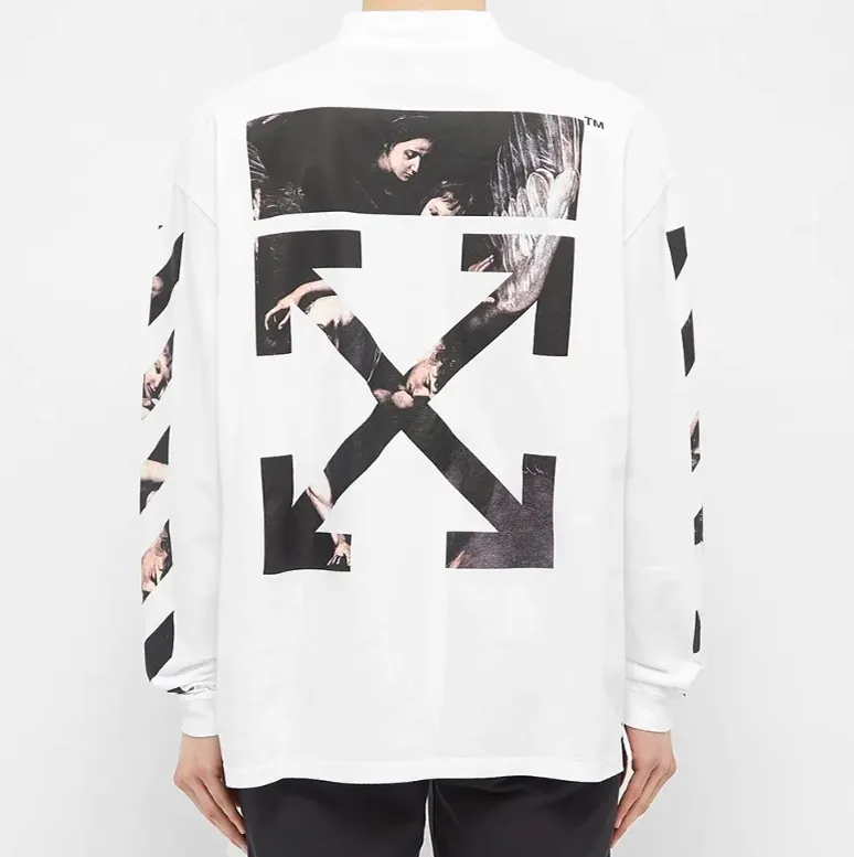 Off-White  |Crew Neck Pullovers Unisex Street Style Long Sleeves Plain