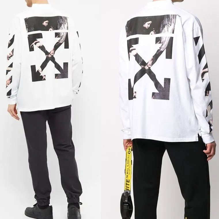 Off-White  |Crew Neck Pullovers Unisex Street Style Long Sleeves Plain