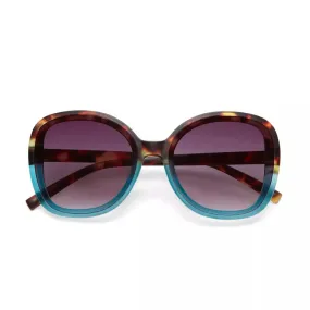 Okkia  - ANNA Butterfly Sunglasses - Havana Blue