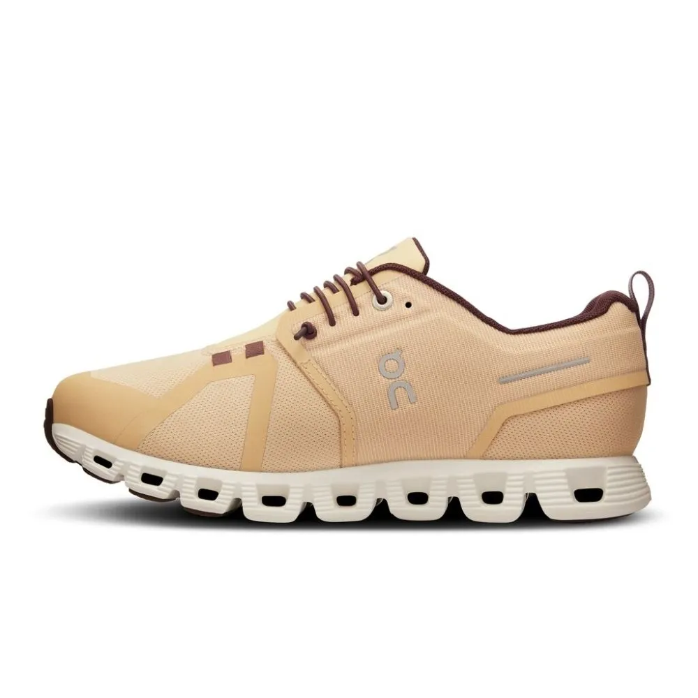 On Women's Cloud 5 Waterproof - Savannah/Ivory