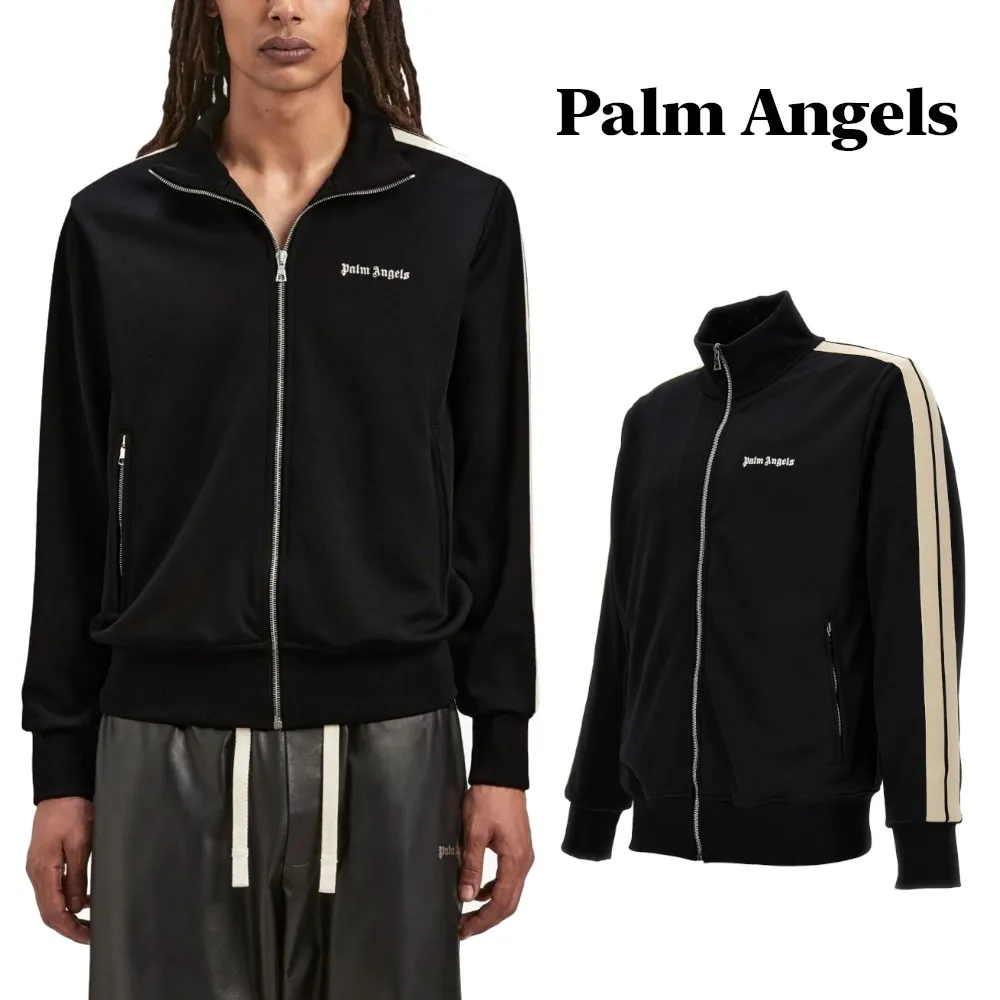 Palm Angels  |Monogram Blended Fabrics Street Style Long Sleeves Plain