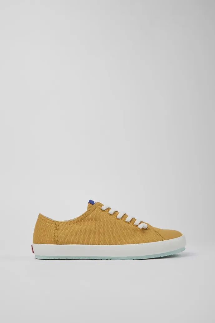 Peu Rambla Orange Textile Sneaker for Men