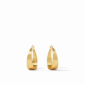 Poppy Hoop Earrings Gold Medium by Julie Vos