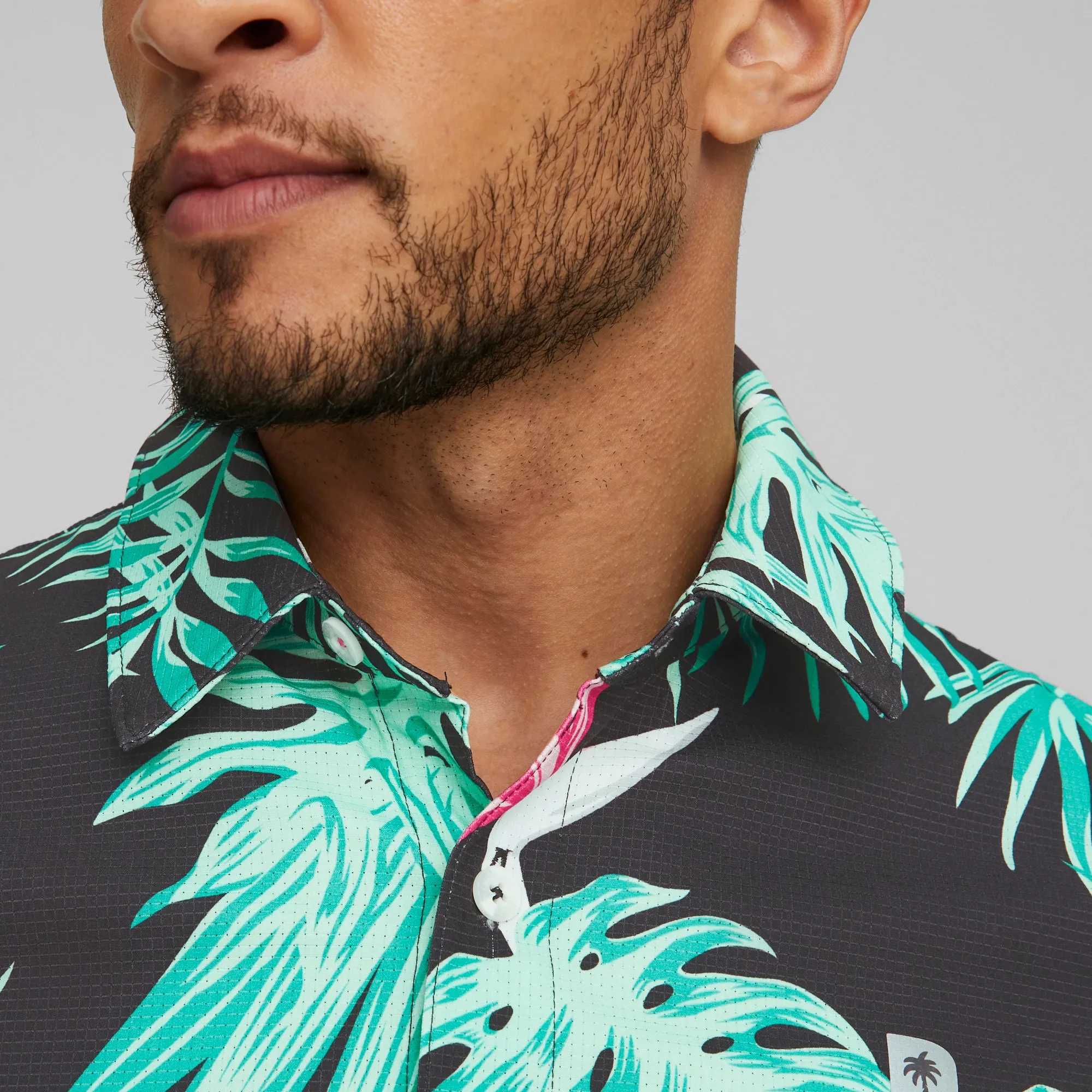 Puma x PTC Paradise Button Down Golf Shirt