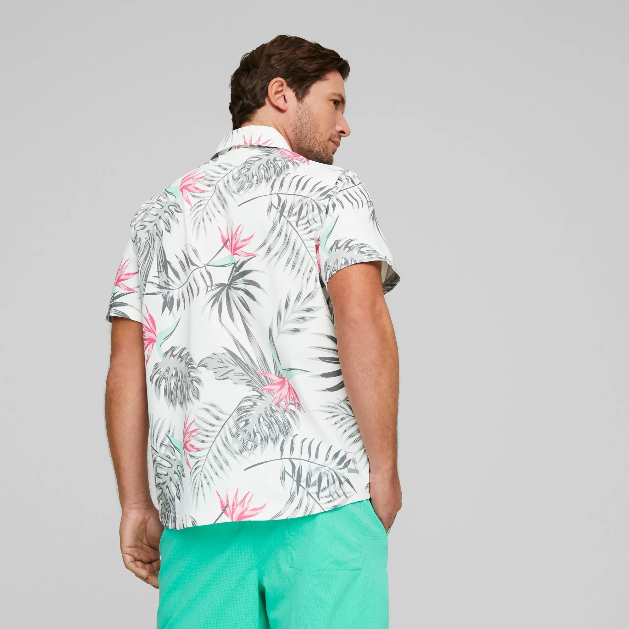 Puma x PTC Paradise Button Down Golf Shirt