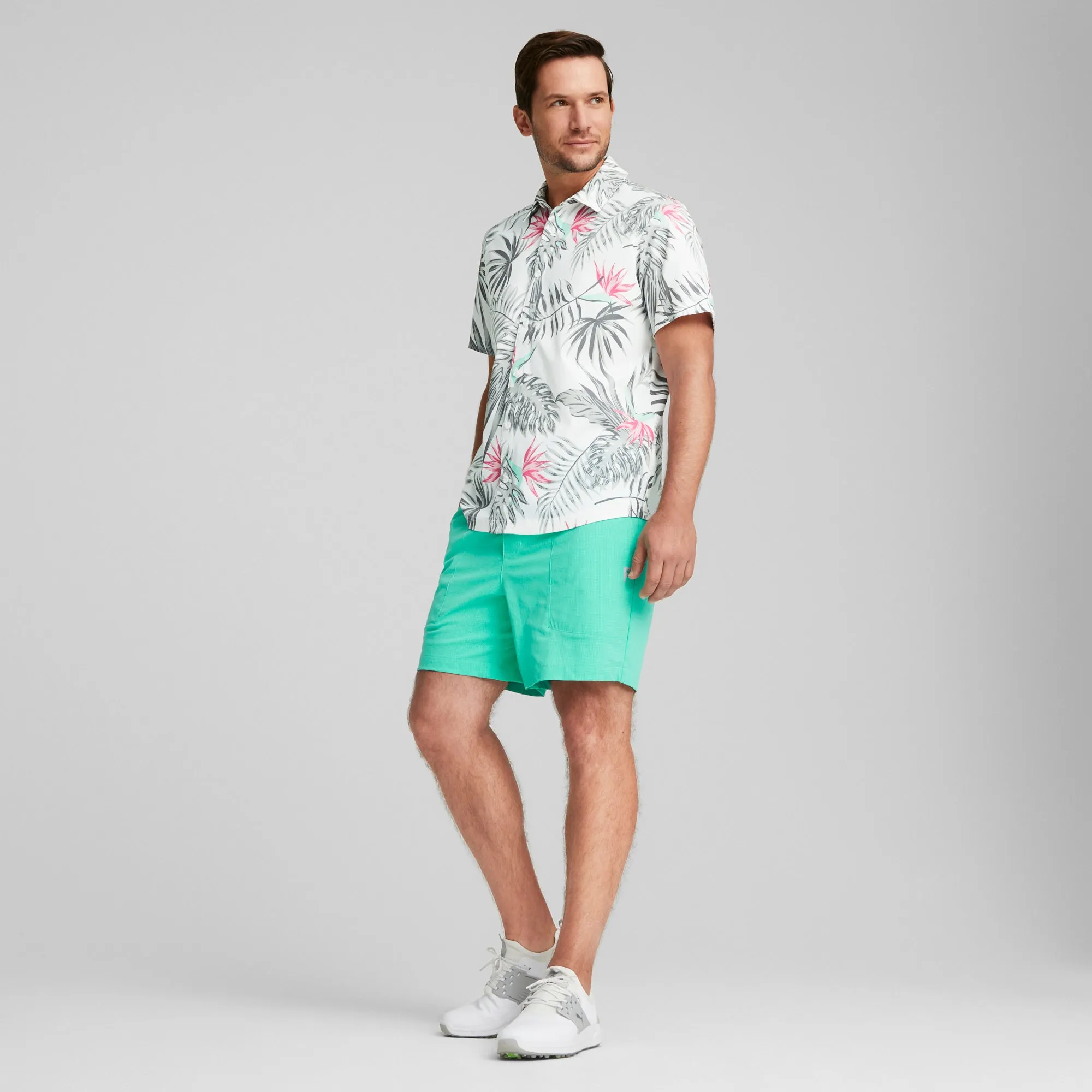 Puma x PTC Paradise Button Down Golf Shirt