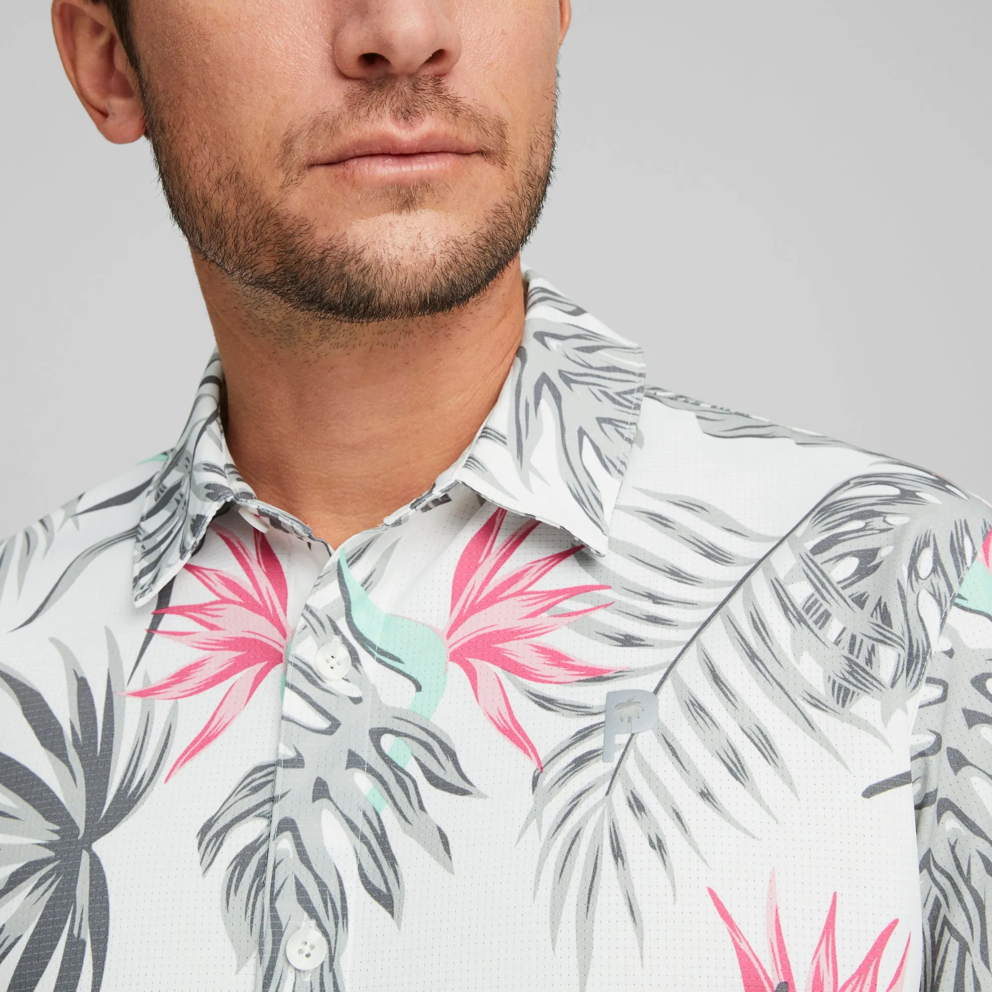 Puma x PTC Paradise Button Down Golf Shirt