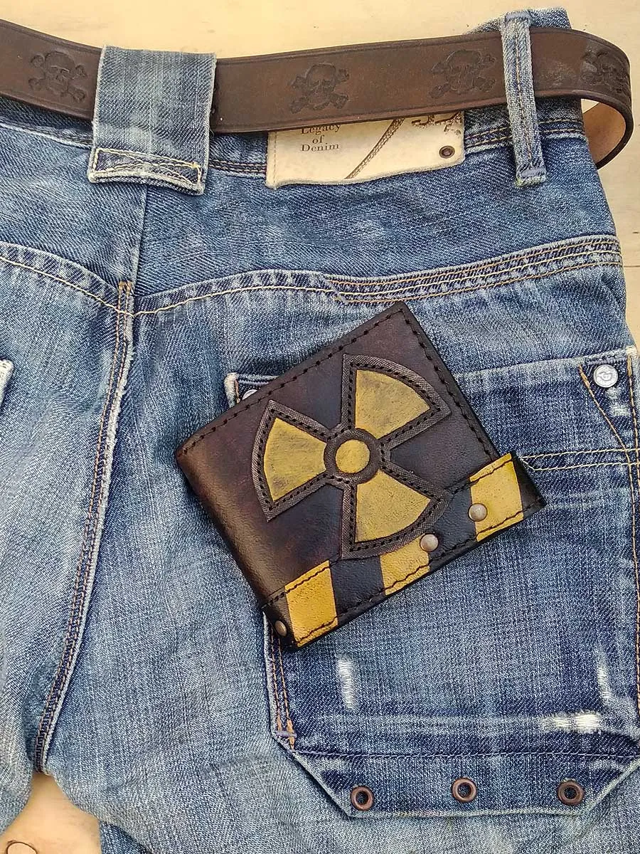 Radioactive Leather Man's Wallet