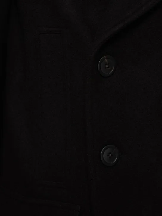 Rick Owens   Officer double breasted wool coat 