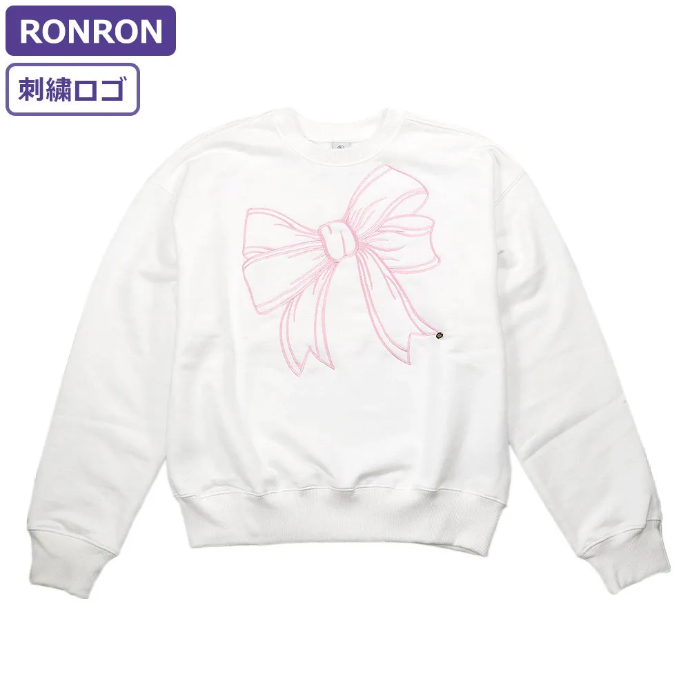 RONRON  |Rib Street Style U-Neck Long Sleeves Plain