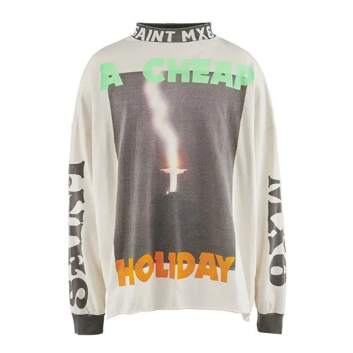 Saint Mxxxxxx  |Crew Neck Unisex Street Style Long Sleeves Cotton