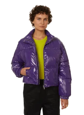 Saison 1865  Patent padded jacket - Purple