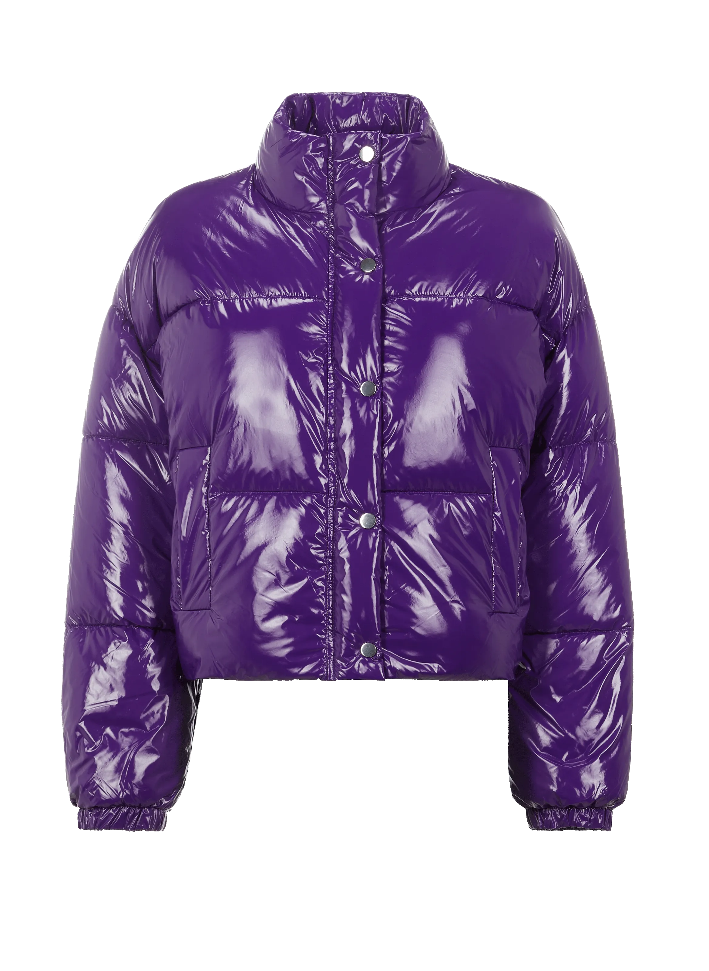 Saison 1865  Patent padded jacket - Purple