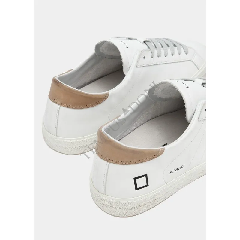 Scarpe D.A.T.E - HILL LOW VINTAGE CALF WHITE-BEIGE - UOMO - D.A.T.E. - Tempus Doni