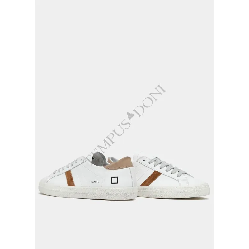 Scarpe D.A.T.E - HILL LOW VINTAGE CALF WHITE-BEIGE - UOMO - D.A.T.E. - Tempus Doni