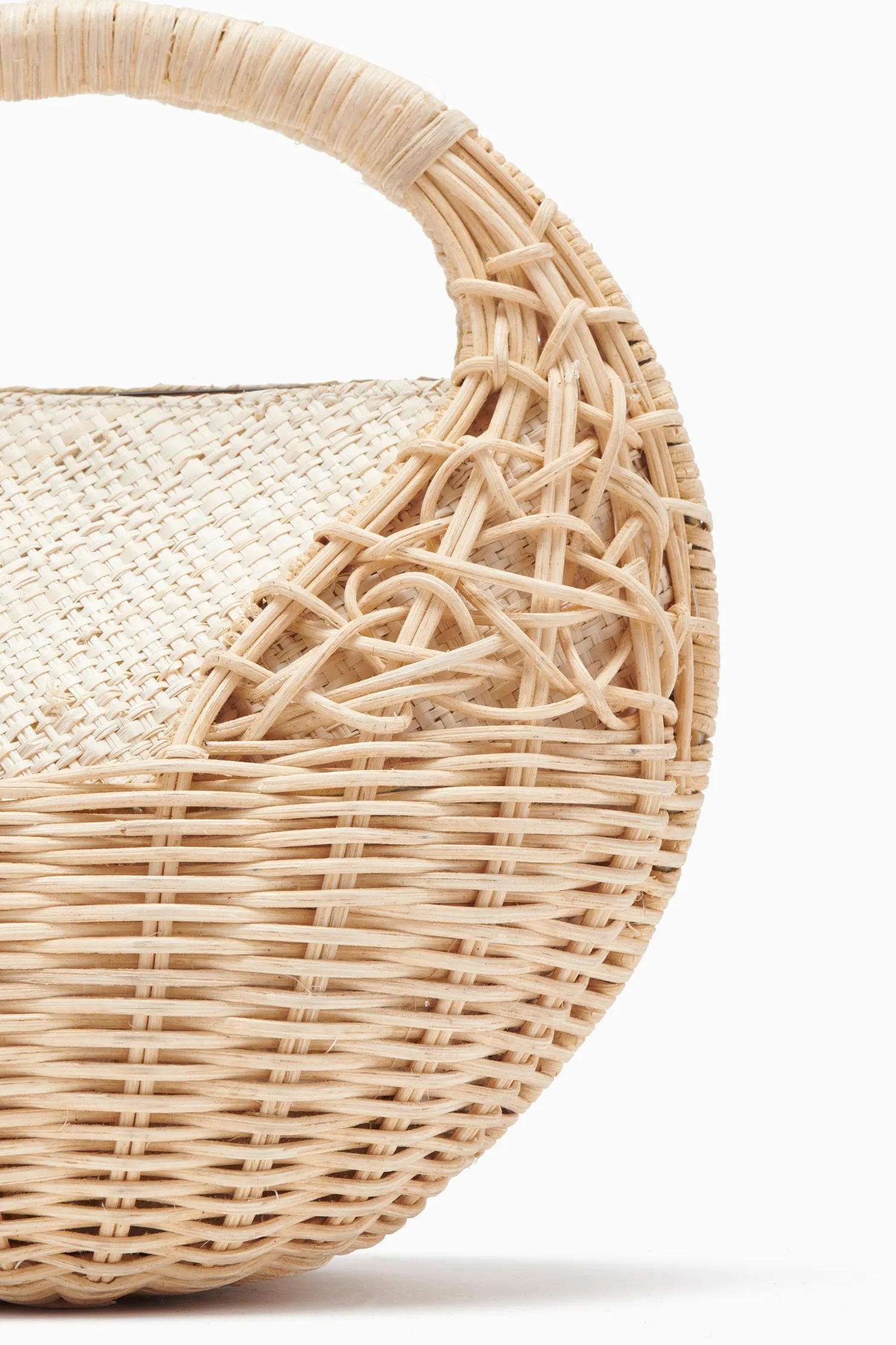 Sea Shell Wicker Bag - Natural