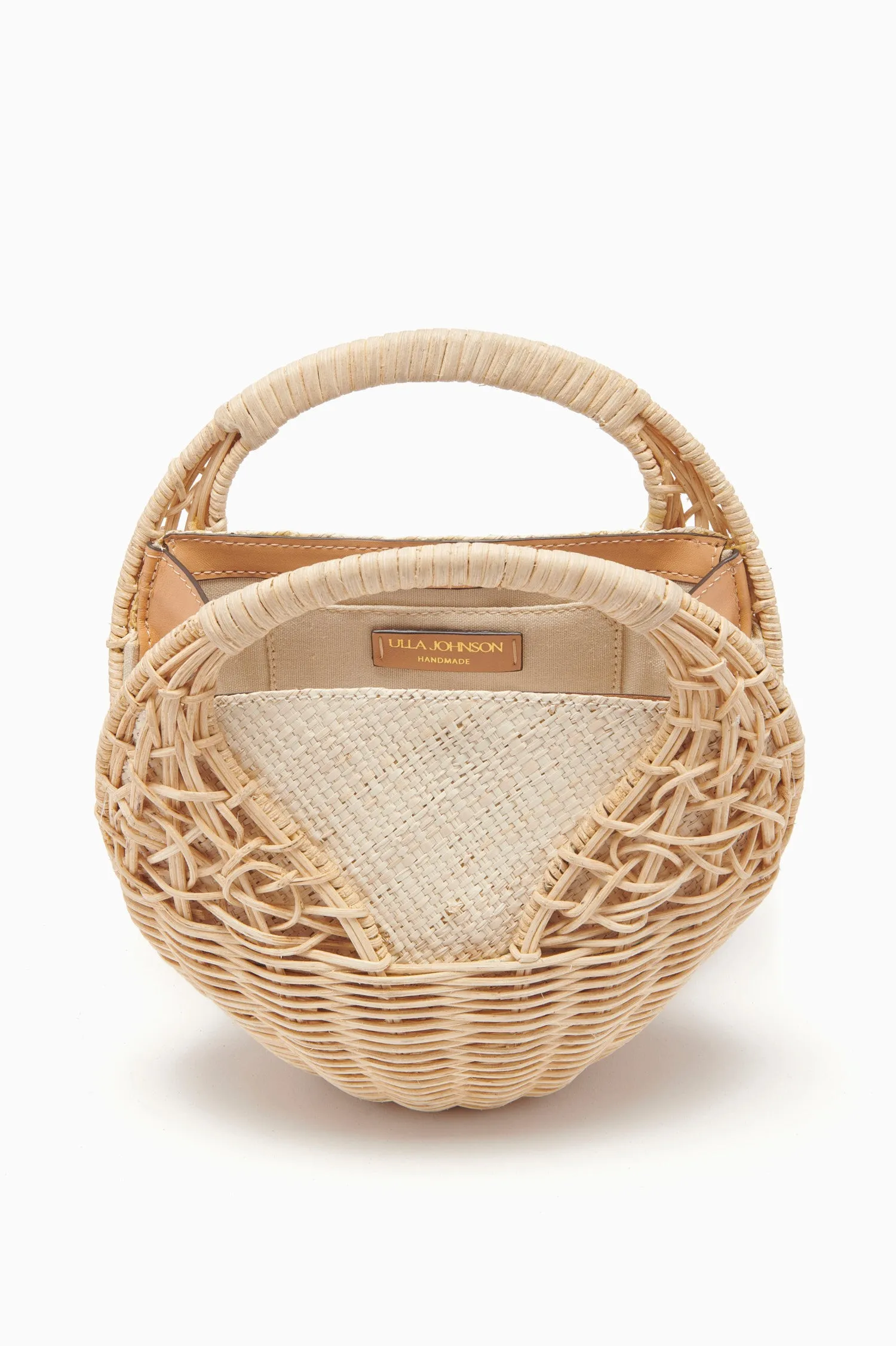 Sea Shell Wicker Bag - Natural