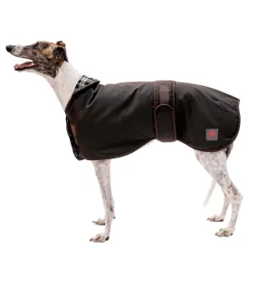 Sighthound waxed dog coat 61cm brown Firefoot