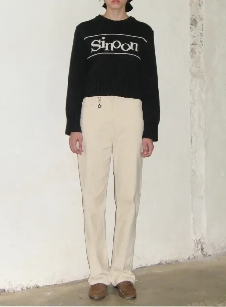 sinoon  |Street Style Long Sleeves Plain Logo Outlet