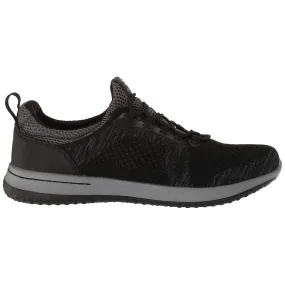 SKECHERS Men's Delson Brewton Running Shoe (Black/Charcoal)