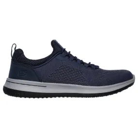 SKECHERS Men's Delson Brewton Running Shoe (Blue)