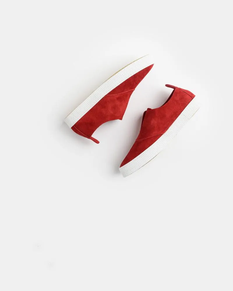 Slip On Sneaker in Signal Red