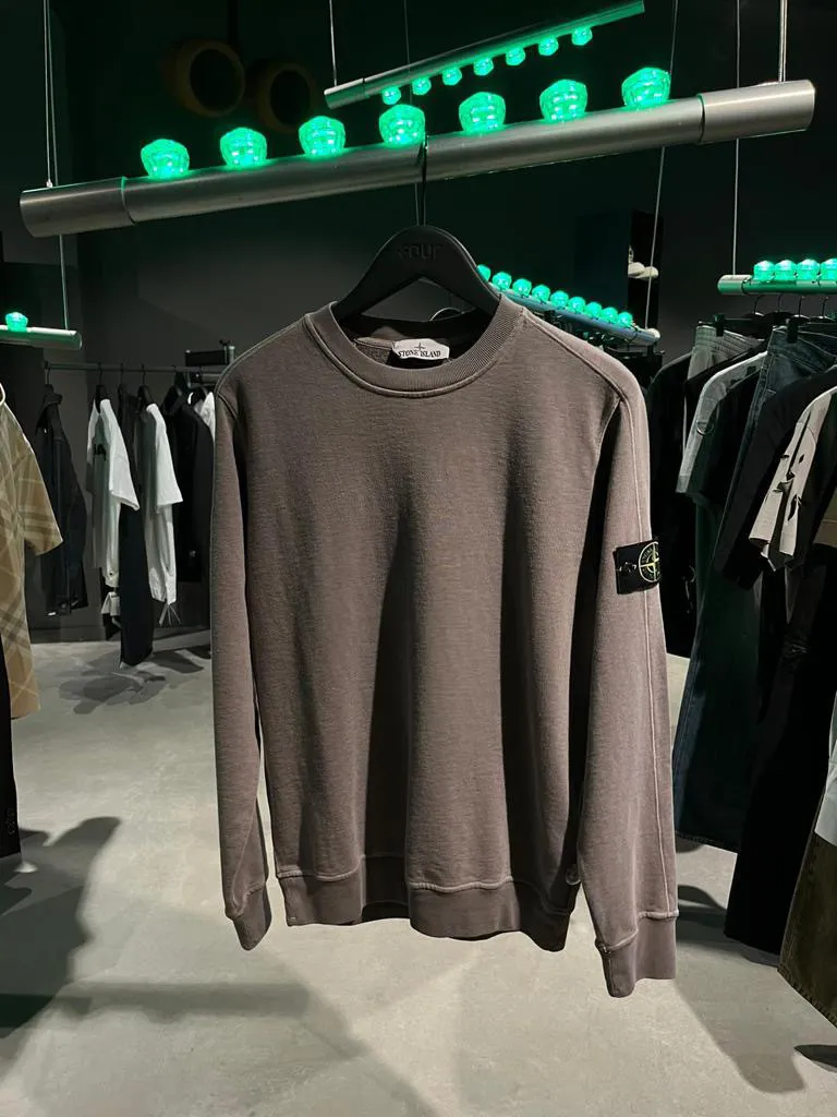 STONE ISLAND  |Crew Neck Pullovers Street Style Long Sleeves Plain Cotton