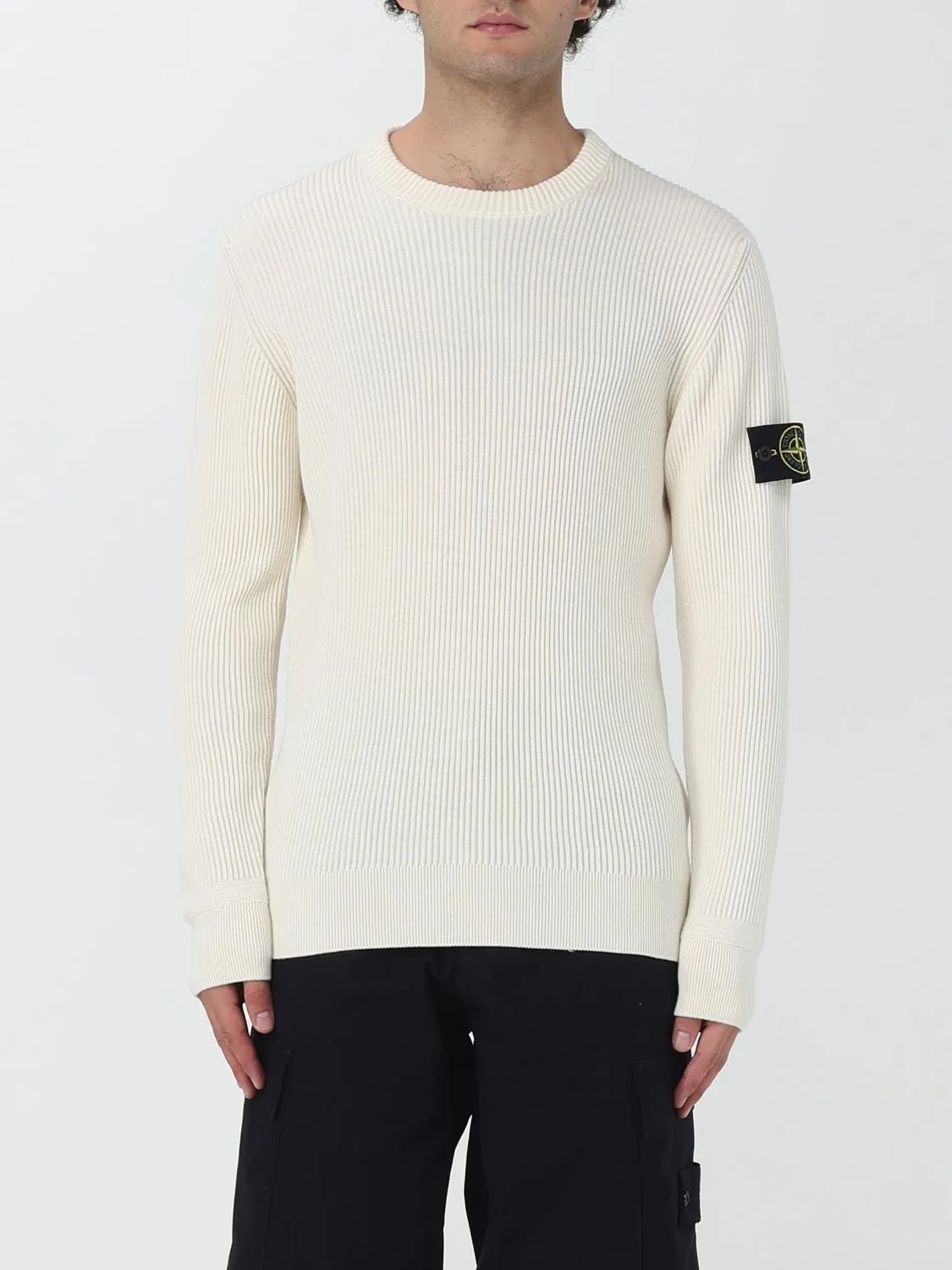 STONE ISLAND  |Crew Neck Pullovers Wool Street Style Long Sleeves Plain