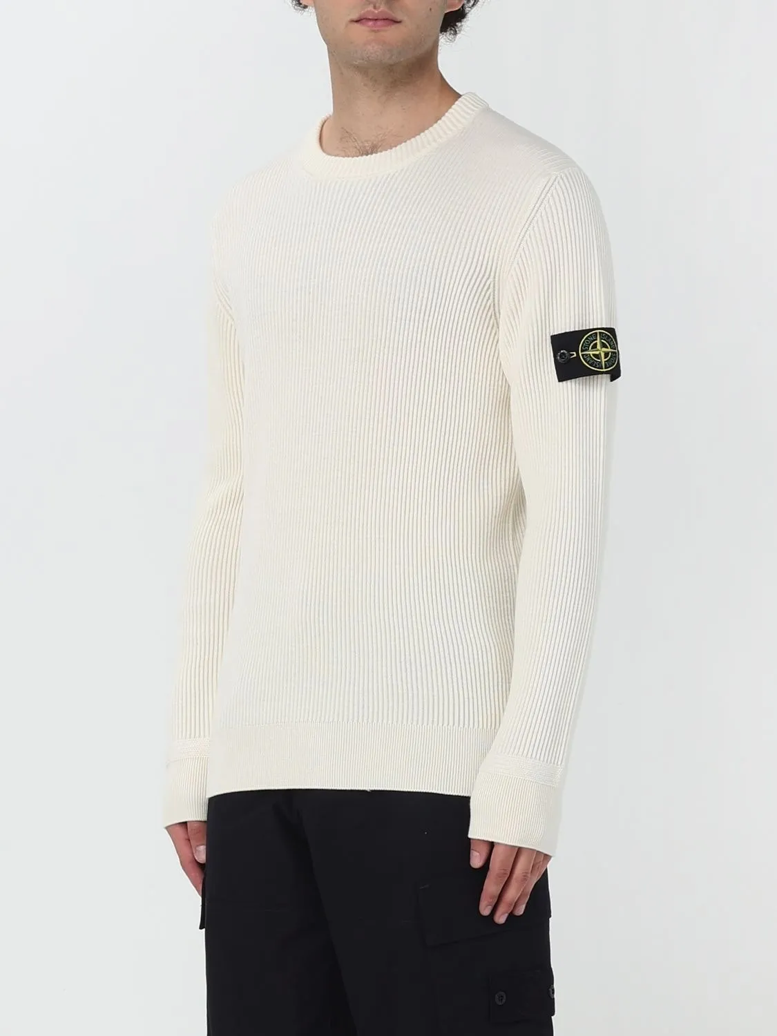 STONE ISLAND  |Crew Neck Pullovers Wool Street Style Long Sleeves Plain