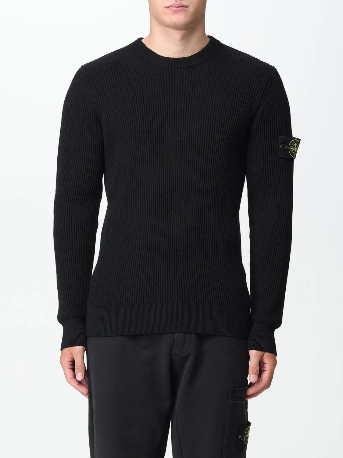 STONE ISLAND  |Crew Neck Pullovers Wool Street Style Long Sleeves Plain