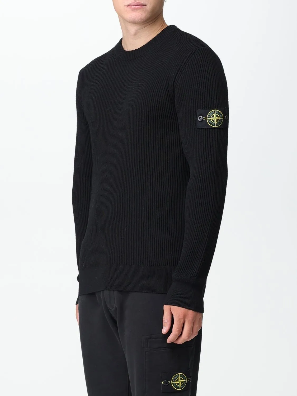 STONE ISLAND  |Crew Neck Pullovers Wool Street Style Long Sleeves Plain