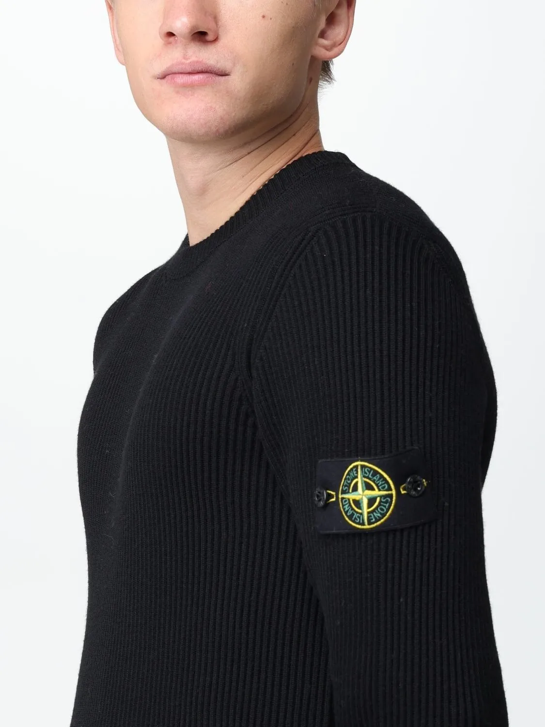 STONE ISLAND  |Crew Neck Pullovers Wool Street Style Long Sleeves Plain