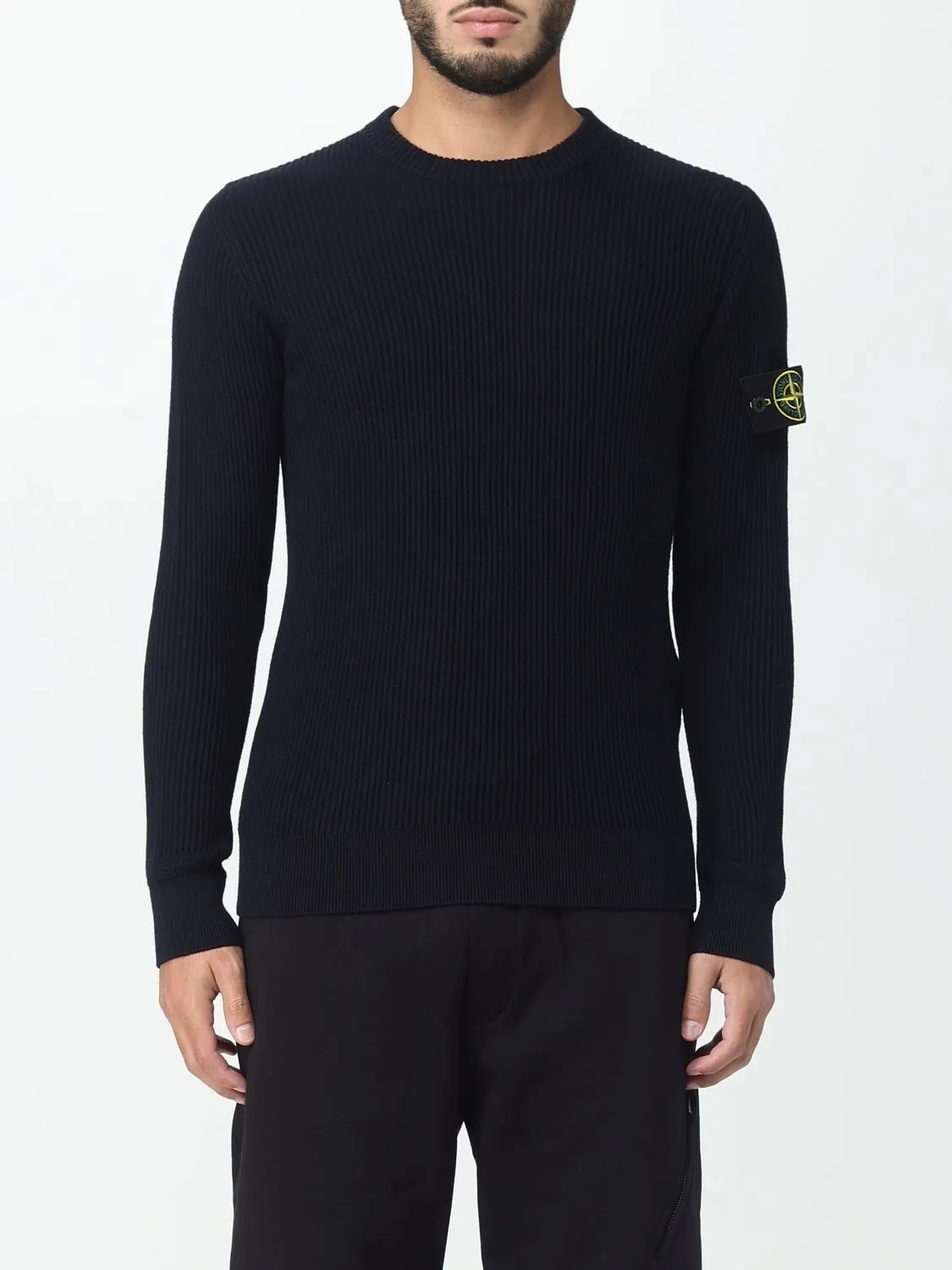 STONE ISLAND  |Crew Neck Pullovers Wool Street Style Long Sleeves Plain