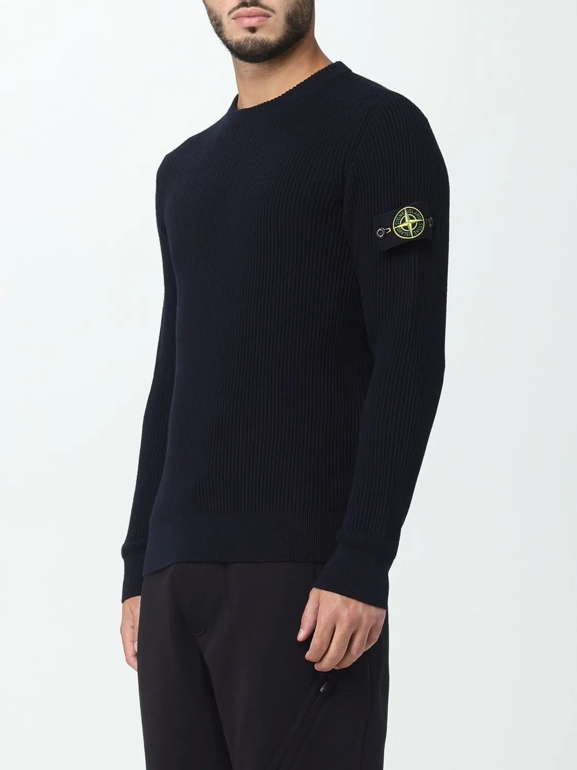 STONE ISLAND  |Crew Neck Pullovers Wool Street Style Long Sleeves Plain