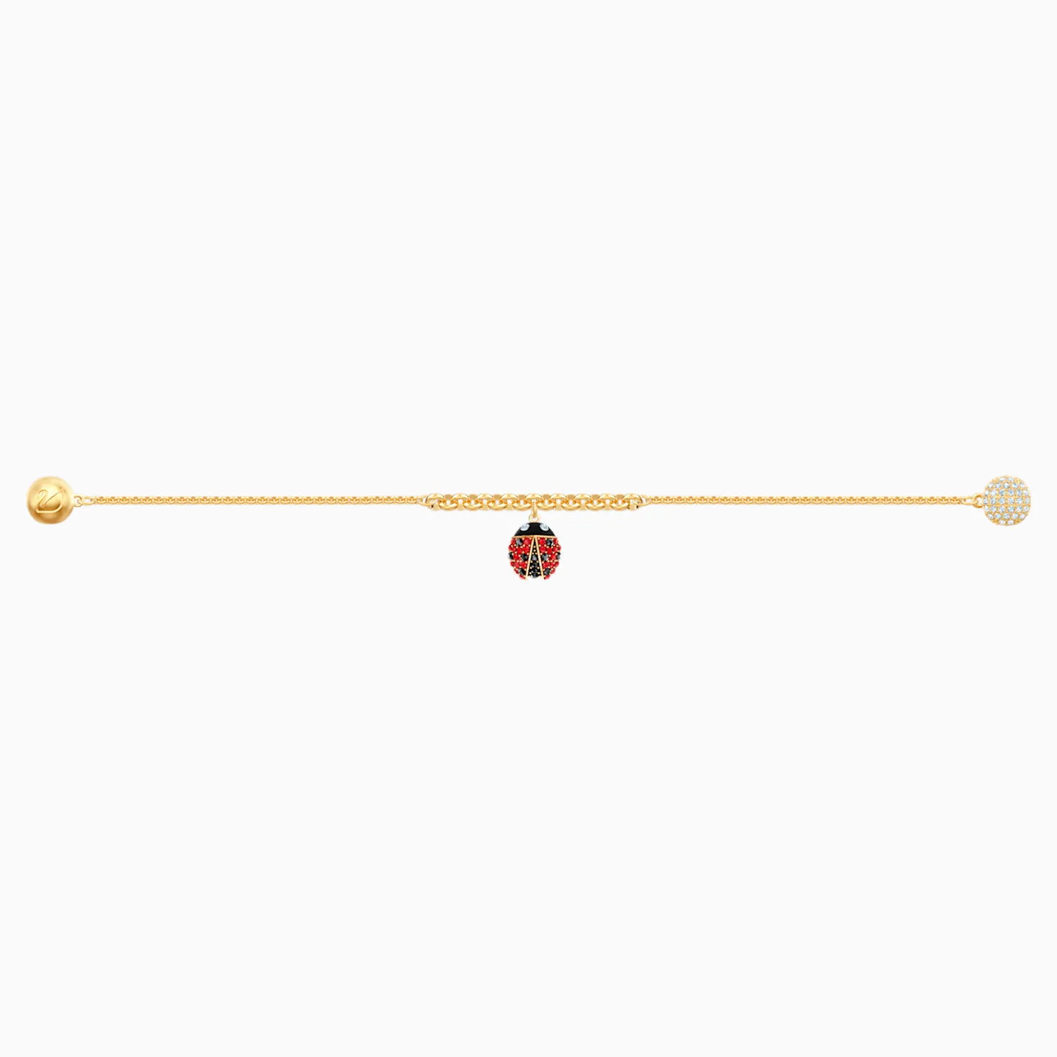 Swarovski Jewelry REMIX COLLECTION LADYBUG STRAND, Gold Tone, M -5466832