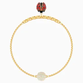 Swarovski Jewelry REMIX COLLECTION LADYBUG STRAND, Gold Tone, M -5466832