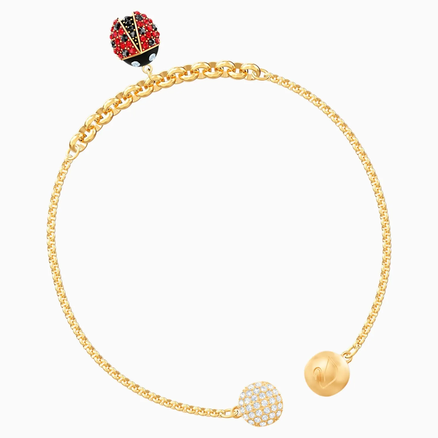 Swarovski Jewelry REMIX COLLECTION LADYBUG STRAND, Gold Tone, M -5466832