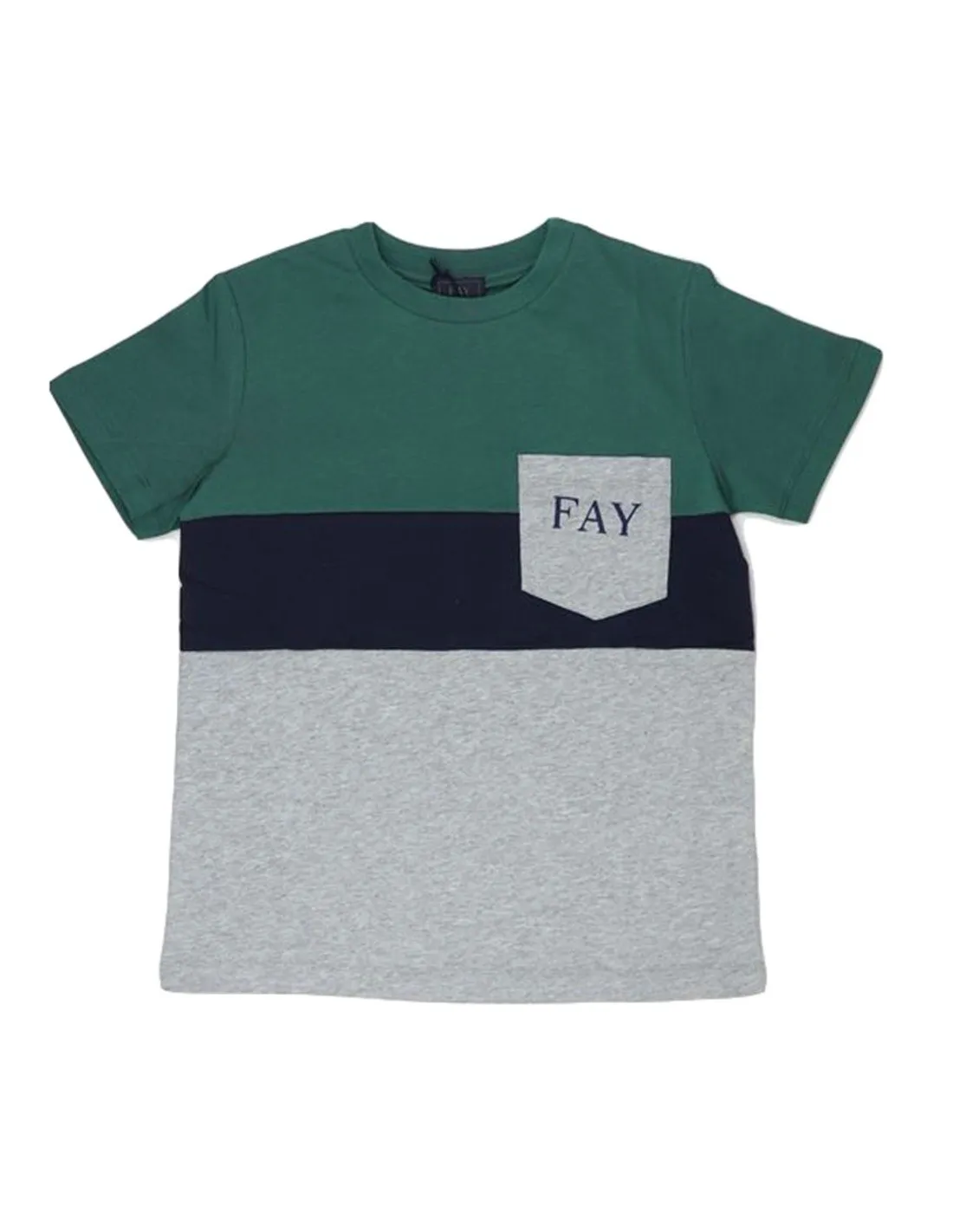 T-shirt Fay bimbo 5Q8001 verde P22