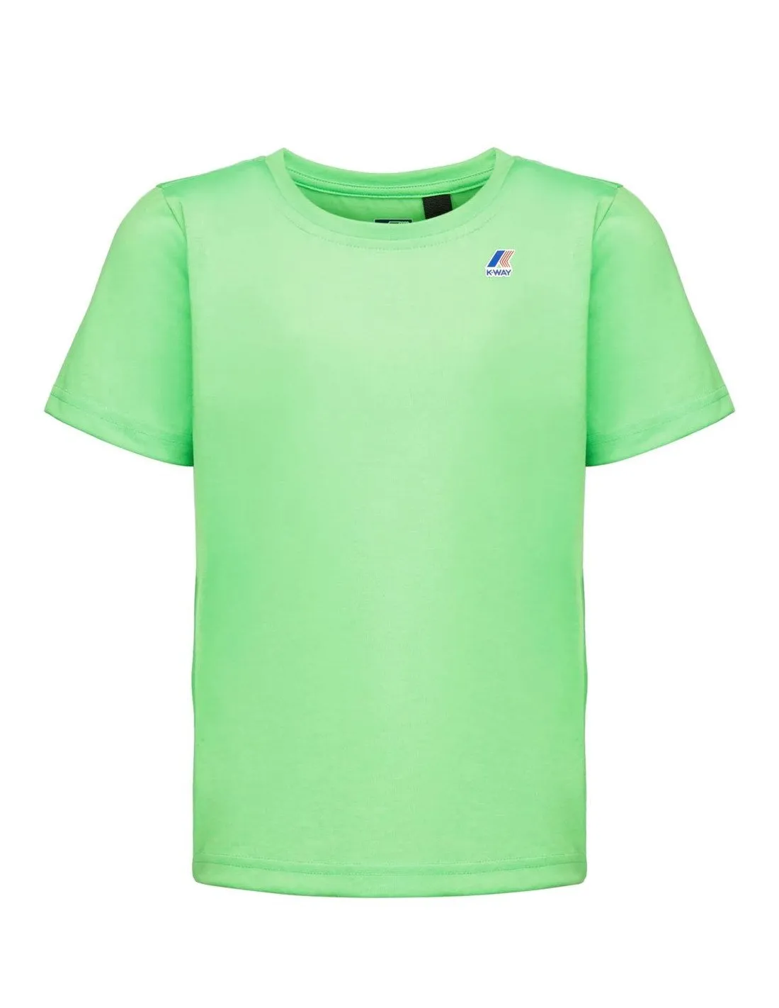 T-shirt K-way bimbo K8122QW Le vrai edouard fluo verde