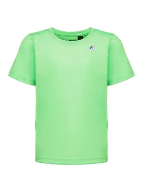 T-shirt K-way bimbo K8122QW Le vrai edouard fluo verde